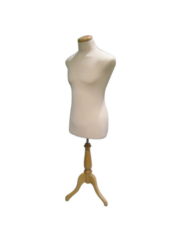 MALE JERSEY BODY FORM W/ WOOD BASE 