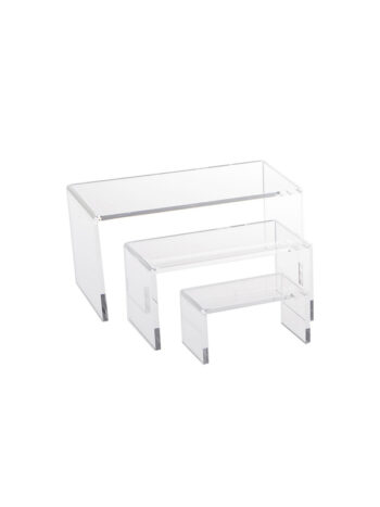 SET OF 3 DISPLAY RISERS- LG.