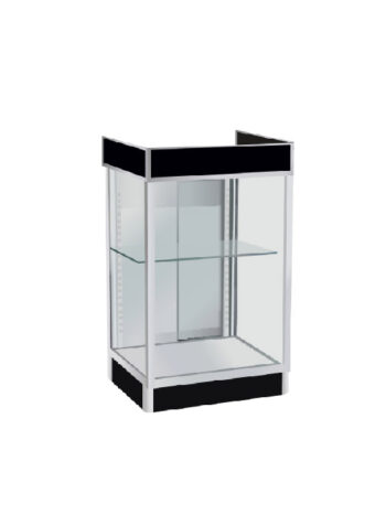 SILVER CASH REGISTER STAND