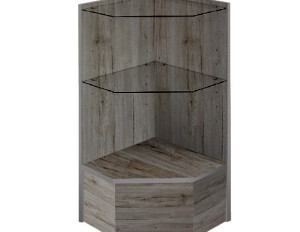 PENTAGONAL CORNER RUSTIC GRAY